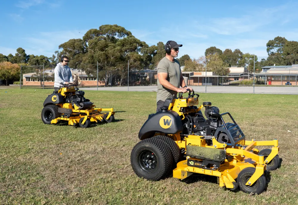 Greencut Mowing team providing expert home lawn mowing services near Melbourne’s eastern suburbs
